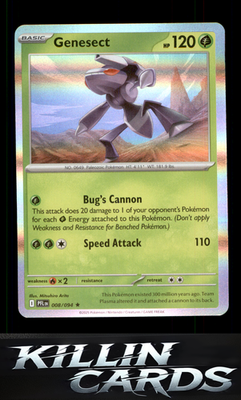 Genesect 008/094 Pokemon Rare ME02: Phantasmal Flames Card NM