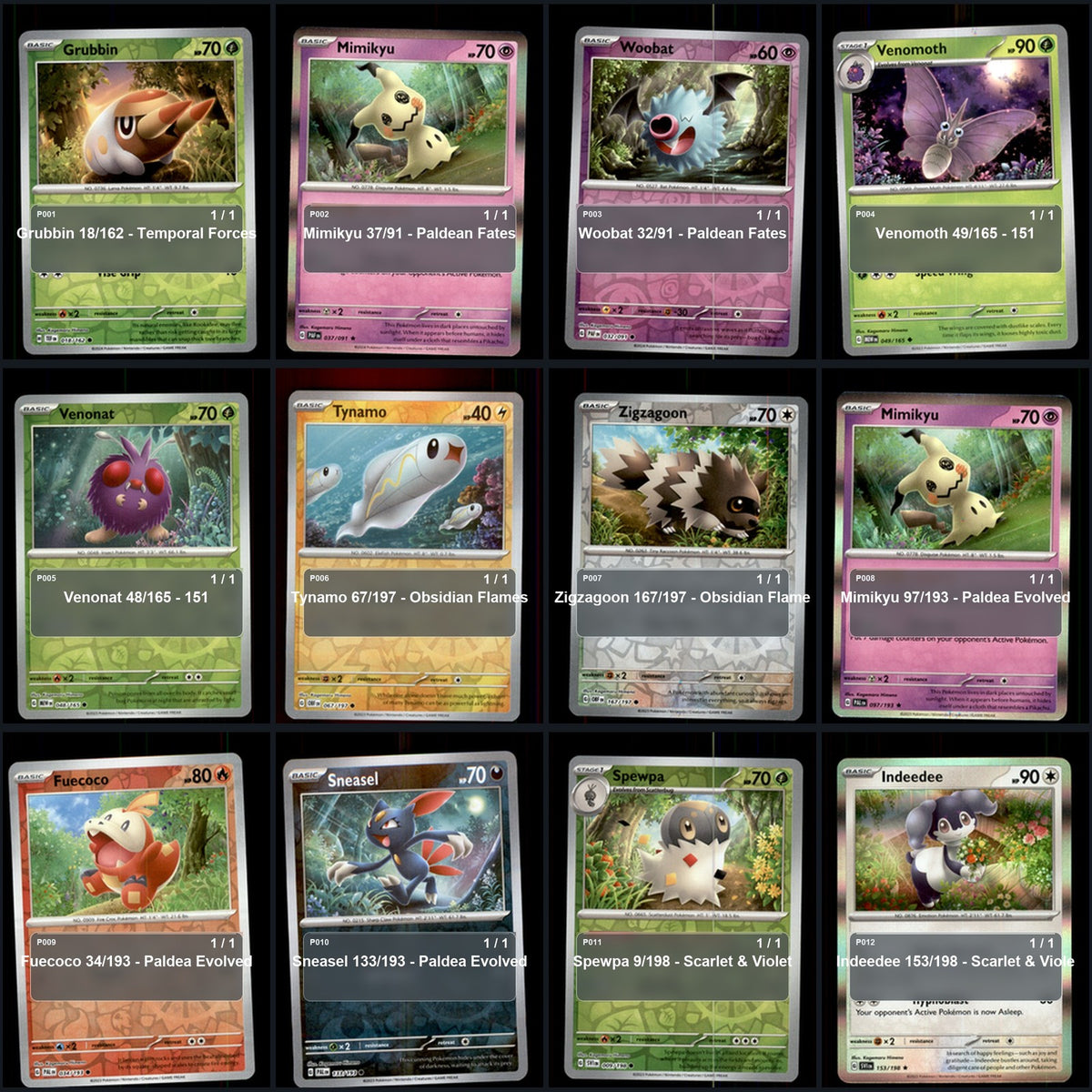 Pokemon TCG Kagemaru Himeno Artist Collection 59 Cards Lot