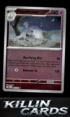 Reverse Holofoil Houndstone - 066/132 066/132 Pokemon Uncommon ME01: Mega Evolut