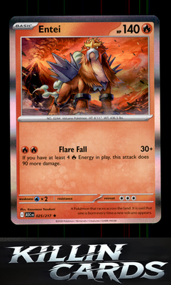 Entei 025/217 Pokemon Rare ME: Ascended Heroes Card NM