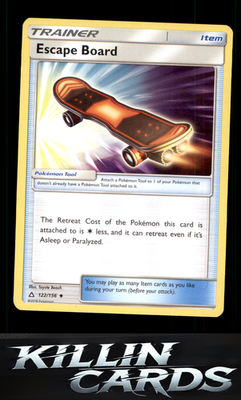 Escape Board 122/156 Pokemon Uncommon SM - Ultra Prism Card NM