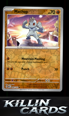 Reverse Holofoil Machop 066/165 Pokemon Common SV: Scarlet & Violet 151 Card NM