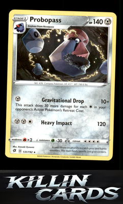 Probopass 131/192 Pokemon Rare SWSH02: Rebel Clash Card NM