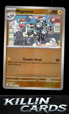 Reverse Holofoil Magneton 046/132 Pokemon Common ME01: Mega Evolution Card NM