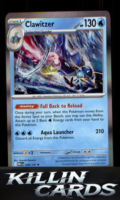 Clawitzer - 038/132 038/132 Pokemon Rare ME01: Mega Evolution Card NM