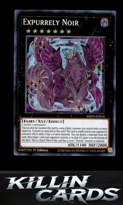 1st Edition Expurrely Noir AMDE-EN018 YuGiOh Super Rare Amazing Defenders Card N