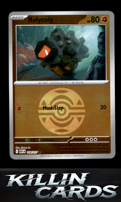 Reverse Holofoil Rolycoly (Dusk Ball) 118/217 Pokemon Common ME: Ascended Heroes