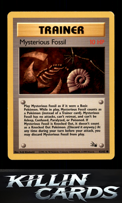 Mysterious Fossil 62/62 Pokemon Common Fossil Card LP
