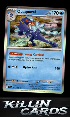 Quaquaval 054/198 Pokemon Rare SV01: Scarlet & Violet Base Set Card NM