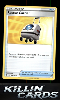 Rescue Carrier 154/203 Pokemon Uncommon SWSH07: Evolving Skies Card NM