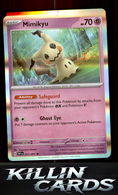 Mimikyu - 037/091 037/091 Pokemon Rare SV: Paldean Fates Card NM