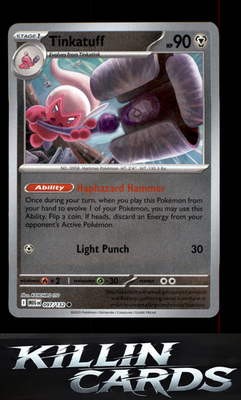 Reverse Holofoil Tinkatuff 097/132 Pokemon Common ME01: Mega Evolution Card NM