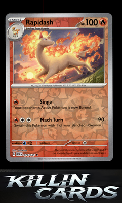 Reverse Holofoil Rapidash 078/165 Pokemon Uncommon SV: Scarlet & Violet 151 Card