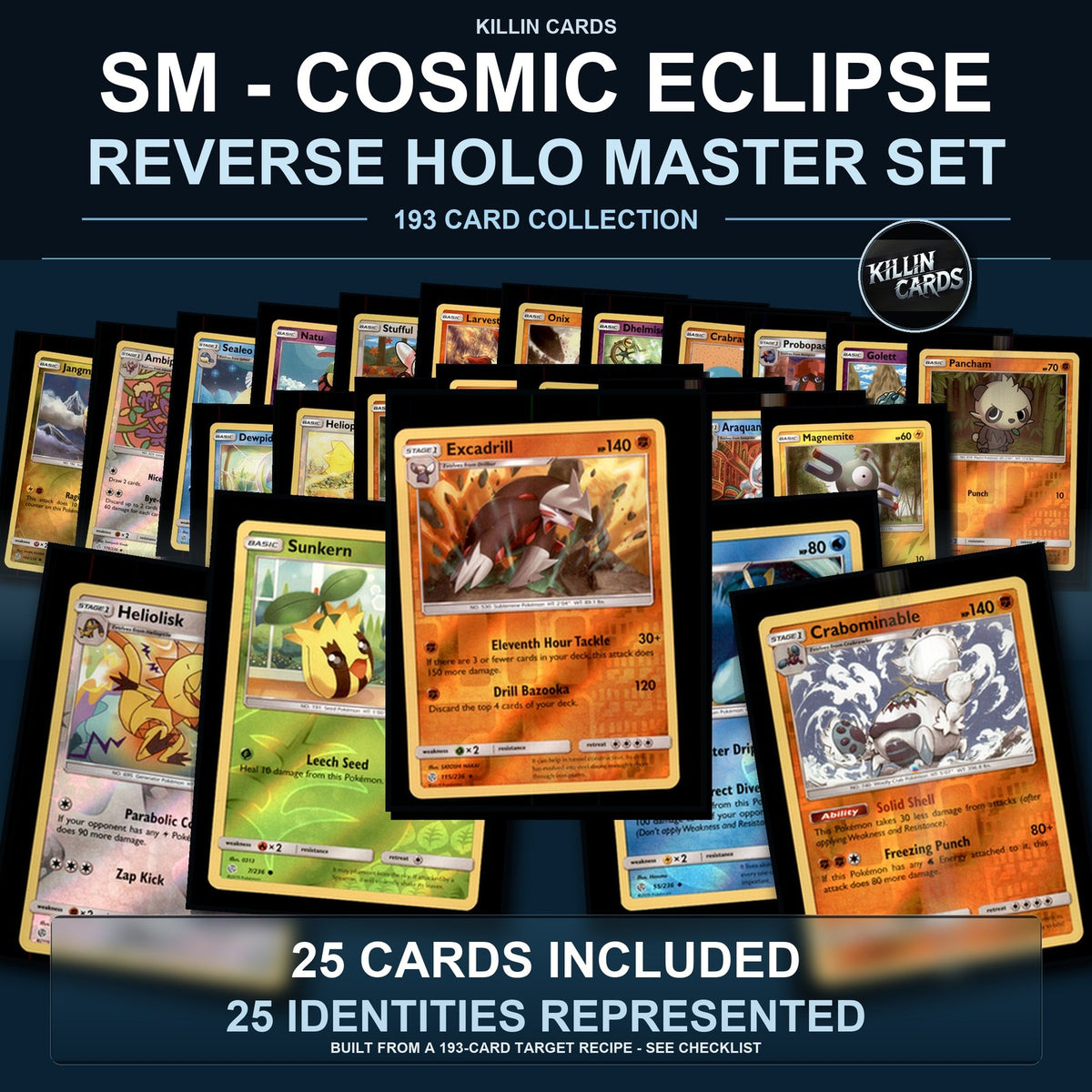 Pokemon TCG SM - Cosmic Eclipse Reverse Holo Master Set 25 Reverse Holo Card