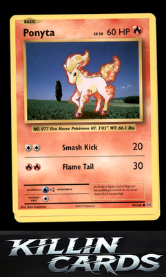 Ponyta 19/108 Pokemon Common XY - Evolutions Card LP