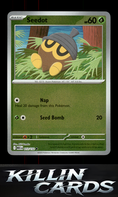 Reverse Holofoil Seedot 013/132 Pokemon Common ME01: Mega Evolution Card NM
