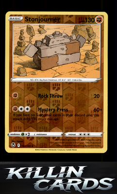 Reverse Holofoil Stonjourner 101/195 Pokemon Uncommon SWSH12: Silver Tempest Car