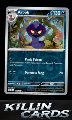 Reverse Holofoil Arbok - 101/162 101/162 Pokemon Common SV05: Temporal Forces Ca