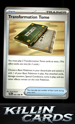 Transformation Tome 083/086 Pokemon Uncommon ME04: Chaos Rising Card NM