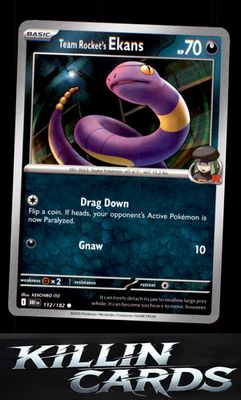 Team Rocket's Ekans 112/182 Pokemon Common SV10: Destined Rivals Card NM