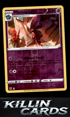 Reverse Holofoil Mismagius 059/189 Pokemon Rare SWSH10: Astral Radiance Card NM