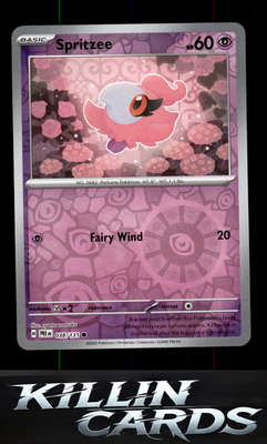 Reverse Holofoil Spritzee 038/131 Pokemon Common SV: Prismatic Evolutions Card N