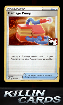 Damage Pump 156/196 Pokemon Uncommon Prize Pack Series Cards Card NM