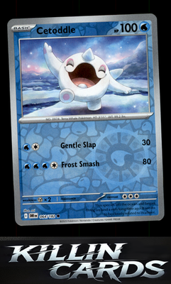 Reverse Holofoil Cetoddle 064/182 Pokemon Common SV10: Destined Rivals Card NM