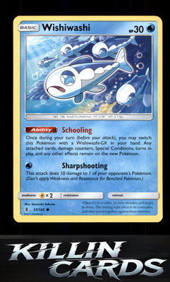 Wishiwashi 37/145 Pokemon Common SM - Guardians Rising Card NM