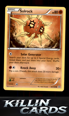 Solrock 83/160 Pokemon Common XY - Primal Clash Card LP
