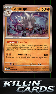 Annihilape 092/182 Pokemon Rare SV10: Destined Rivals Card NM