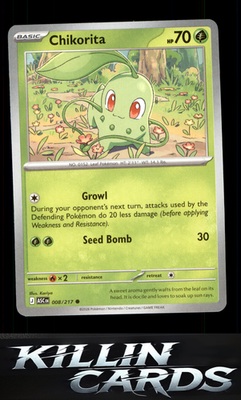 Chikorita 008/217 Pokemon Common ME: Ascended Heroes Card NM
