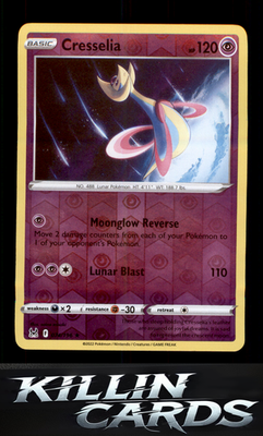 Reverse Holofoil Cresselia 074/196 Pokemon Holo Rare SWSH11: Lost Origin Card NM