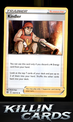 Kindler 143/172 Pokemon Uncommon SWSH09: Brilliant Stars Card NM