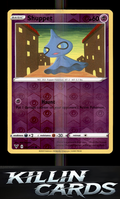 Reverse Holofoil Shuppet 067/185 Pokemon Common SWSH04: Vivid Voltage Card NM