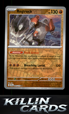 Regirock 082/159 Pokemon Rare SV09: Journey Together Card NM