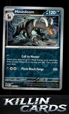 Reverse Holofoil Houndoom 063/131 Pokemon Common SV: Prismatic Evolutions Card N