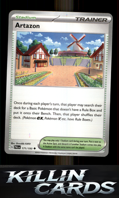 Artazon 171/193 Pokemon Uncommon SV02: Paldea Evolved Card NM