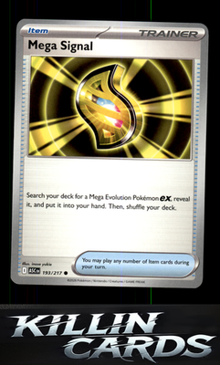 Mega Signal 193/217 Pokemon Common ME: Ascended Heroes Card NM