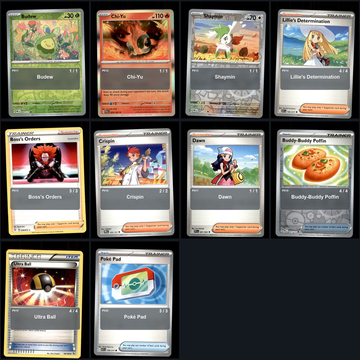 Partial Pokemon TCG NAIC 2026, New Orleans Dragapult Blaziken Decklist 53 Cards Deck