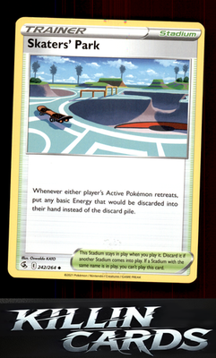 Skaters' Park 242/264 Pokemon Uncommon SWSH08: Fusion Strike Card NM