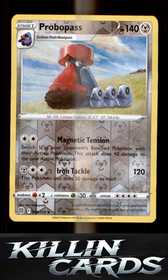 Reverse Holofoil Probopass 099/172 Pokemon Uncommon SWSH09: Brilliant Stars Card