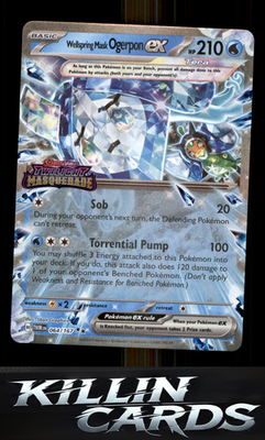 Wellspring Mask Ogerpon ex (Twilight Masquerade Stamp) 064/167 Pokemon Double Ra