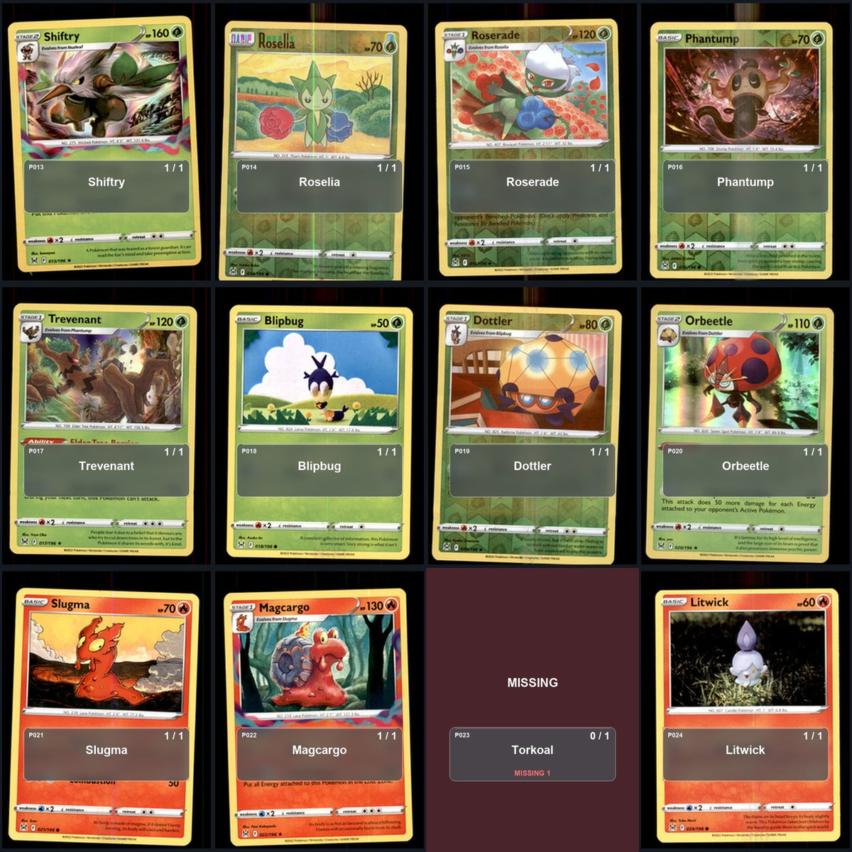 Pokemon TCG SWSH11: Lost Origin C/UC/R Standard Set 140 Cards