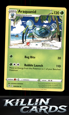 Araquanid 020/264 Pokemon Rare SWSH08: Fusion Strike Card NM