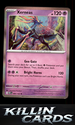 Xerneas 064/132 Pokemon Rare ME01: Mega Evolution Card NM