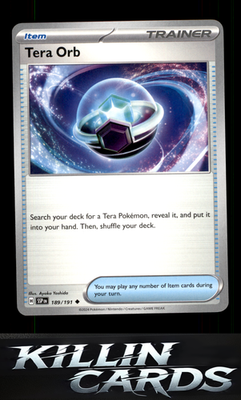 Tera Orb 189/191 Pokemon Uncommon SV08: Surging Sparks Card NM