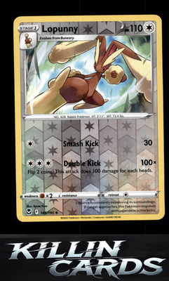 Reverse Holofoil Lopunny 145/195 Pokemon Uncommon SWSH12: Silver Tempest Card NM