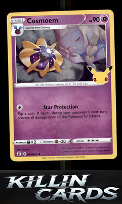 Cosmoem 014/025 Pokemon Holo Rare Celebrations Card NM