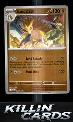 Reverse Holofoil Sandslash 069/132 Pokemon Common ME01: Mega Evolution Card NM